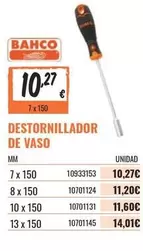 Oferta de Bahco - Destornillador De Vaso por 10,27€ en Obramat