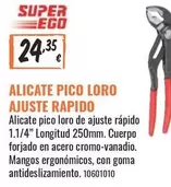 Oferta de Pico - Alicate  Loro Ajuste Rapido por 24,35€ en Obramat