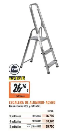 Oferta de Escalera De Aluminio-Acero por 26,76€ en Obramat