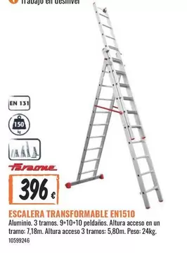 Oferta de Escalera Transformable EN1510 por 396€ en Obramat