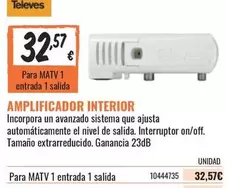 Oferta de Amplificador Interior por 32,57€ en Obramat