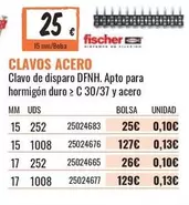 Oferta de Clavos Acero por 25€ en Obramat