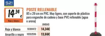 Oferta de PVC - Poste Rellenabile por 19,34€ en Obramat