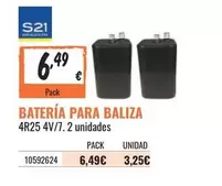 Oferta de Batería Para Baliza por 6,49€ en Obramat