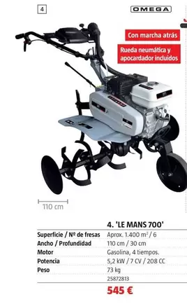 Oferta de Omega - Le Mans 700 por 545€ en BAUHAUS