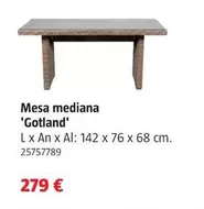 Oferta de Mesa Mediana Gotland por 279€ en BAUHAUS