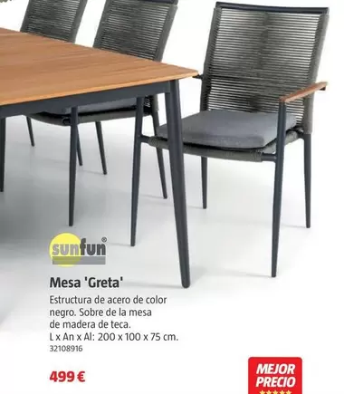 Oferta de Mesa 'Greta' por 499€ en BAUHAUS