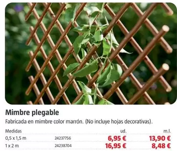 Oferta de Mimbre Plegable por 13,9€ en BAUHAUS