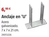 Oferta de Anclaje En 'u' por 6,95€ en BAUHAUS