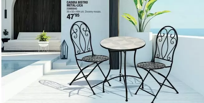 Oferta de Cadira Bistro por 47,95€ en Optimus