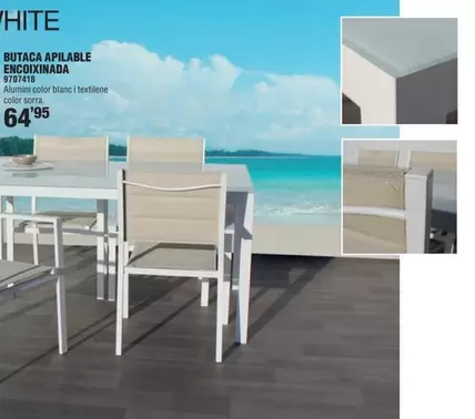 Oferta de Butaca Apilable Encoixinada por 64,95€ en Optimus