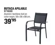 Oferta de Butaca Apilable por 39,95€ en Optimus