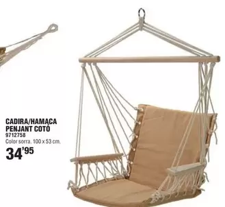 Oferta de Cadira/ Hamaca Penjant Coto por 34,95€ en Optimus