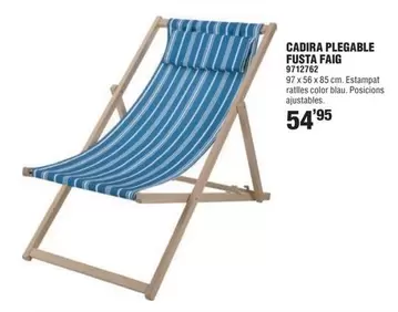 Oferta de Cadira Plegable Fusta Faig  por 54,95€ en Optimus