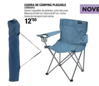 Oferta de Cadira De Camping Plegable por 12,5€ en Optimus