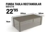 Oferta de Funda Taula Rectangular por 22,95€ en Optimus