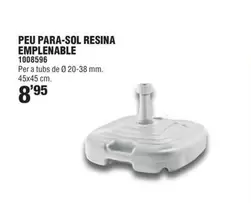 Oferta de Peu Para-Sol Resina Emplenable por 8,95€ en Optimus
