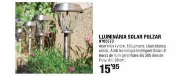 Oferta de Lluminària Solar Pulzar por 15,95€ en Optimus