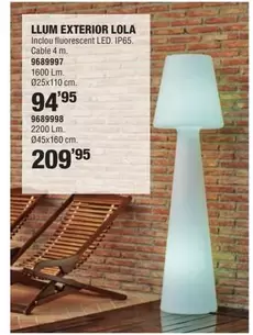 Oferta de Llum Exterior Lola por 94,95€ en Optimus