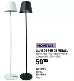 Oferta de Llum De Peu De Metall por 59,95€ en Optimus