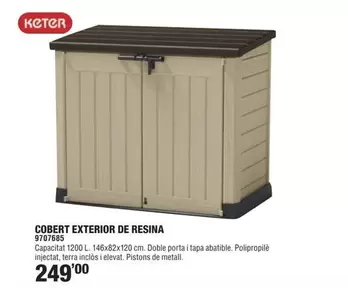 Oferta de Keter - Cobert Exterior De Resina por 249€ en Optimus
