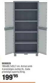 Oferta de Armari Resina C-Wood por 199,95€ en Optimus
