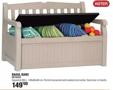 Oferta de Bacul Banc por 149€ en Optimus