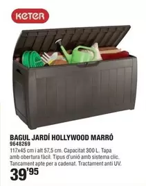 Oferta de Keter - Bagul Jardí Mollywood Marro por 39,95€ en Optimus