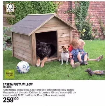 Oferta de Forest - Caseta Fusta Willow por 259€ en Optimus