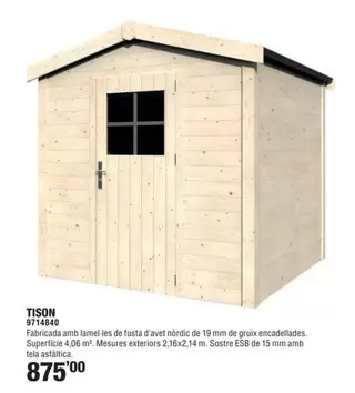 Oferta de Tision 971484 por 875€ en Optimus