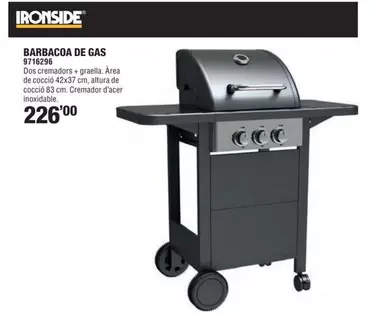 Oferta de Ironside - Barbacoa De Gas por 226€ en Optimus