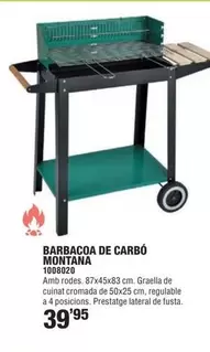 Oferta de Natuur - Barbacoa De Carbó Montana por 39,95€ en Optimus