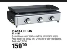Oferta de Planxa De Gas por 159€ en Optimus