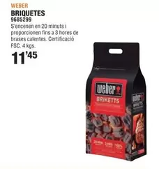Oferta de Weber - Briquetes por 11,45€ en Optimus