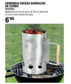 Oferta de Xemeneia Encesa Barbacoa De Carbó por 6,95€ en Optimus