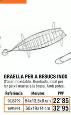 Oferta de Ideal - Graella Per A Besucs Inox por 22,85€ en Optimus