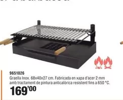 Oferta de Calaixos Amb Graella Per A Barbacoa por 169€ en Optimus