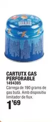 Oferta de Cartutx Gas Perforable por 1,69€ en Optimus
