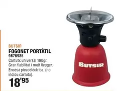 Oferta de Butsir - Fogonet Portatil por 18,95€ en Optimus
