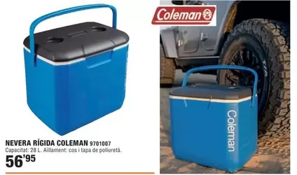 Oferta de Nevera Rigida Coleman por 56,95€ en Optimus