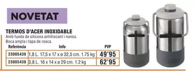 Oferta de Pinnacle - Termos D'Acer Inoxidable por 49,95€ en Optimus