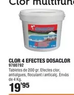 Oferta de Dosaclor - Clor 4 Effectes por 19,95€ en Optimus