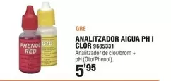 Oferta de Gre - Analitzador Aigua Ph I por 5,95€ en Optimus