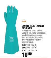 Oferta de Juba - Guant Tractament Piscines por 10,5€ en Optimus