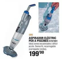Oferta de Gre - Aspirador Electric Per A Piscines 9707991 por 199€ en Optimus