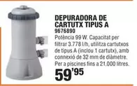 Oferta de Depuradora De Cartux Tipus A por 59,95€ en Optimus