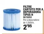 Oferta de Filtre Cartutx Per A Depuradora por 2,95€ en Optimus