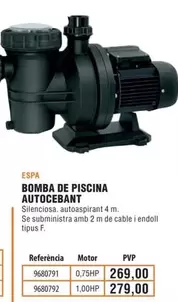 Oferta de Espa - Bomba De Piscina Autocebant por 269€ en Optimus