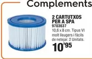 Oferta de 2 Cartutxos Per A Spa por 10,95€ en Optimus