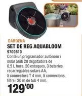 Oferta de Gardena - Set De Reg Aquabloom 9700810 por 129€ en Optimus